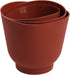 Norpro 3 Piece Silicone Bowl Set, Red 1019R