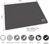 ZVP Flexible Plastic Cutting Board Set, 5 Gradient Color Chopping Boards, BPA Free, Non-Slip, Dishwasher Safe