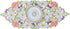AMARED 13 34 Inch Spring Daisy Table Runners Embroidered Flowery Table Linen for Home Decoration X