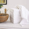 DG Collections 100% Cotton Flour Sack Towels, 12 Pack, 27x27 Inches, White, Lint-Free, Reusable Kitchen Towels