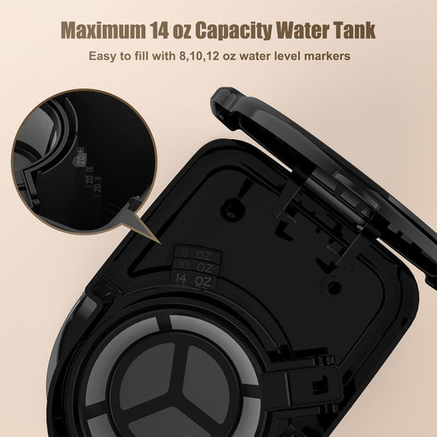 14 Oz 700W RAINBEAN Single Serve Coffee Maker, Programable Single-Serve Brewers, Timer Auto Start/Off, Single Cup