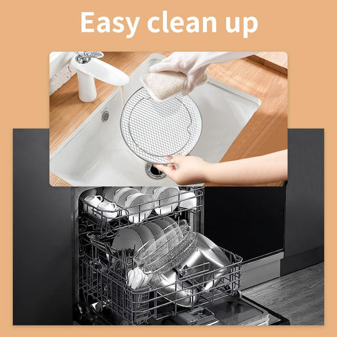 Air Fryer Racks, 11Pcs Universal Accessories, 3 Layer Stackable Dehydrator Racks with Oil Brush & Clamp