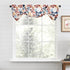 Leeva Colorful Leaves Printed Tie Up Window Valance, Chic Semi-Blackout Shade for Living Room, 52 x 18 Inch