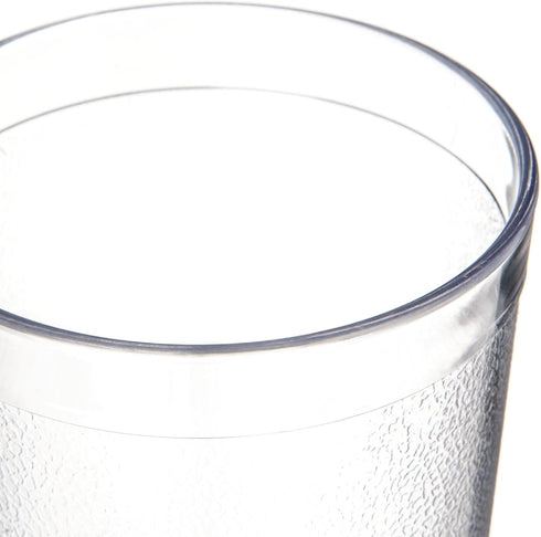 Carlisle FoodService Products 52168107 Stackable Shatter-Resistant Plastic Tumbler, 16 oz., Clear, Pack of 6