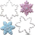 LILIAO Christmas Winter Snowflake Cookie Cutter Set - 2 Piece - 4 and 3.7 inches - Made of Stainless Steel