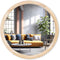 MAGFLERUM 17 Inch Round Wood Mirror - Small Circle Nursery Boho Wall