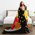 Perinsto 60"X50" Cute Duck with Heart Throw Blanket Ultra Soft Warm All Season Decorative Fleece Blankets for Bed Chair