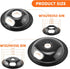 Stove Burner Drip Pans W10288051 Stove Burner Covers-2 Packs 6” W10290353 Black Porcelain Burner Drip Pans and 8" W10290350 Stove Top Covers for Electric Stove Stove by Sikawai