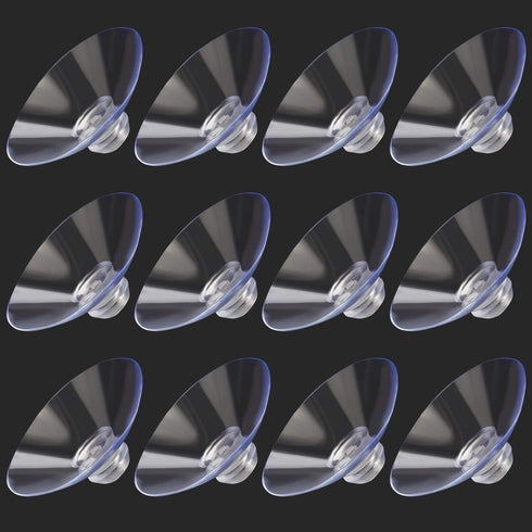 ANCIRS 30 Pack 40mm Suction Cups for Glass Table Tops, Rubber Transparent Anti-Collision Sucker Pad