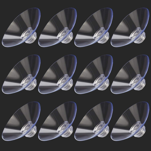 ANCIRS 30 Pack 40mm Suction Cups for Glass Table Tops, Rubber Transparent Anti-Collision Sucker Pad