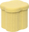 B FSOBEIIALEO Storage Ottoman Cube, Flowers Shaped Ottomans with Storage Foot Stool