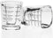 BCnmviku 2oz Espresso Shot Glasses Measuring Cup Liquid Heavy Glass for Baristas (2 pack)