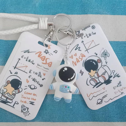Astronaut Space Party Favors, 18 Sets with Keychains, Star Moon Organza Bags for Party Supplies