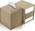 Tissue Box Cover 5X5X5'' PU Leather Tissue Holder, Square Tissue Cube Box Organizer for Bathroom, Kitchen, Office