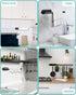 Paper Towel Holder - Self Adhesive or Drilling Under Cabinet Stainless Steel Black Wall Mount for Kitchen