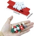 100pcs Christmas Wood Clips, Xmas Tree Snowflake Elk Clothespins, DIY Photo Pegs for Party Favors Decor