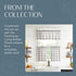 Elrene Home Fashions Buffalo-Check Tier Curtain Set, 30" x 24" (Set of 2 Tiers), Gray/White for Bathroom or Kitchen