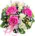Artificial Flowers 25pcs Purple Foam Fake Roses with Stems for DIY Wedding Bouquets, White Bridal Shower Centerpieces,