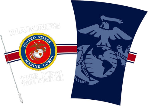 Tervis 24oz Marines Double Walled Insulated Tumbler Travel Cup - No Lid, Made in USA, Keeps Drinks Cold & Hot, Pride