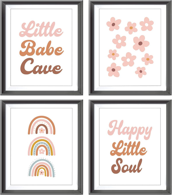 Little Babe Cave Happy Little Soul Boho Nursery Poster Prints for Kids