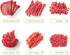 Meat Slicer for Fresh Raw Meat - Adjustable Thickness 2 or 4 mm, 17 IN 1 Stainless Steel Cleaver Kitchen Knife