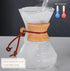 Pour Over Coffee Maker with Reusable Stainless Steel Filter, Lead-Free Borosilicate Glass Carafe