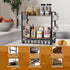 Countertop 32 12 3 3-Tier 1 Coffee Bar Station Organizer for - Pod for K Cup Holder with Drawer and Mug Holder, Tier