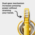 Chef'n FreshForce Lemon Squeezer Citrus Juicer, Manual Hand Press with Dual-Gear Power for Maximum Juice Extraction