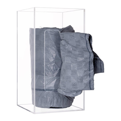 Trash Bag Dispenser Roll Holder, Wall Mount Acrylic Garbage Bag Dispenser Roll Holder for Kitchen Cabinet, Trash Can