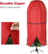 Christmas Tree Cover with Adjustable Straps, Durable Upright Xmas Tree Storage Bag with Zipper for up to 6 Foot