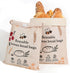 2 Pack XL Reusable Beeswax Bread Bags for Sourdough Baking, Organic Waxed