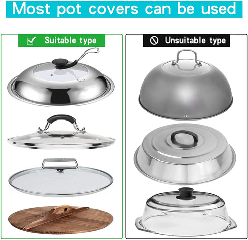 YQh The-Cabinet Pot Lid Organizer, Door Mounted Pot Cover Rack, 304 Stainless Steel Pot Lid Storage