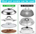 YQh The-Cabinet Pot Lid Organizer, Door Mounted Pot Cover Rack, 304 Stainless Steel Pot Lid Storage