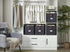 DECOMOMO Storage Baskets 13x15x13 - Storage Cube Bins with Label Holders for Organizing Shelves, 4pcs, Black Pattern