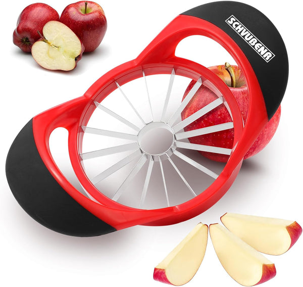 SCHVUBENR 16-Blade Apple Slicer and Corer - 4.72 Inch Sharp Stainless Steel