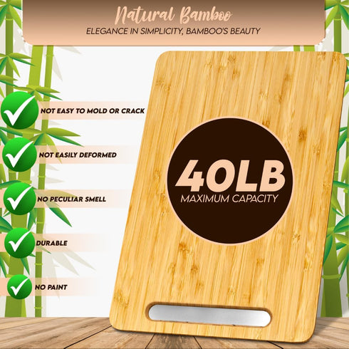 Bamboo Appliance Slider Tray for Coffee Maker & Heavy Kitchen Appliances, Rolling Wheels Under Cabinet Countertop