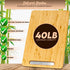 Bamboo Appliance Slider Tray for Coffee Maker & Heavy Kitchen Appliances, Rolling Wheels Under Cabinet Countertop
