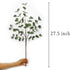 6 Pcs Eucalyptus Stems, 27'' Greenery Leaf Spray, Artificial Floral Plants for Home Party Wedding Decoration