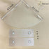 Corner Shelves wall Mounted Home Decor Floating Shelves (Clear)