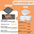 1 2" (1 SINOSSO Memory Foam Chair Cushion for Folding Chair Pcs, Thickened Square Kitchen Chair Pad with Ties, Indoor