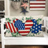 4th of July Cartoon Mouse Patriotic Throw Pillow Cover - 12 x 20, Rectangular America USA Outdoor Home Decor