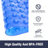 40 16 Inch Extra Long Bathtub Mat Non Slip, Clear Navy Blue Soft Bath Mat for Tub x Full Size, Long Shower Mats