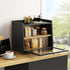 Goozii Countertop, Counter 2 Double Layer Bread Box for Kitchen Large Bread Storage Container for Top, Tier Wood