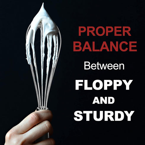 Anaeat Stainless Steel Kitchen Whisk Set of 5, Milk and Egg Beater Blender with Thick Wire for Whisking, Cooking, Baking, Beating and Stirring - 5"+7" Mini Whisk and 8.5''+10.5''+12'' Balloon Whisks by Anaeat