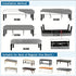 Vapor Fitness Velvet Bench Covers for Bed End, Kitchen & Dining - Stretch Rectangle Slipcovers, Dustproof & Washable