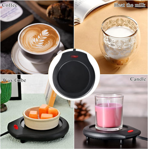 ASAWASA Coffee Mug Warmer, Candle Warmers for Large Jar, Safely Releases Scents Without a Flame, Enjoy Your Warm Coffee