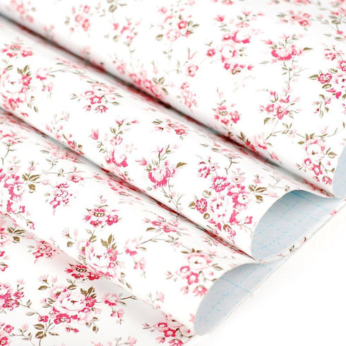 Self Adhesive Vinyl Decorative Floral Contact Paper, Drawer Shelf Liner, Removable Peel and Stick Wallpaper for Kitchen