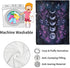 60x80in Dark Moon Phases Blanket Celestial Witchy Gothic Throw Blankets,Gifts for Kids Woman Adult,Lightweight Soft