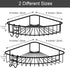 2 Pack Shower Shelf for Inside Shower, Corner Shower Shelf, Shower Corner Caddy, Adhesive Shower Caddy, Shower Wall
