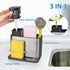 3-in-1 Countertop RedCall Soap Dispenser for Kitchen Sink, Sponge Holder for Kitchen Sink Caddy, Stainless Steel